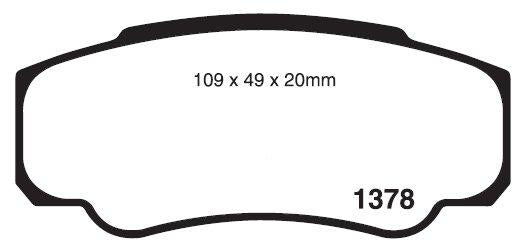 EBC Ultimax Brake Pad Set Rear DPC1378