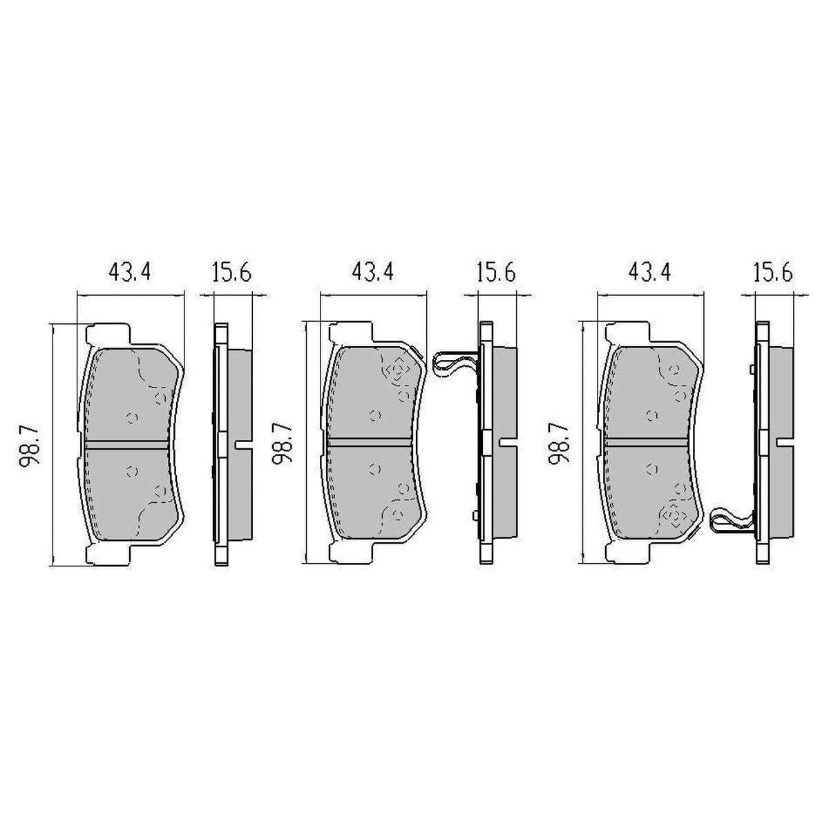 RDA GP Max Brake Pad Set Rear RDB2114