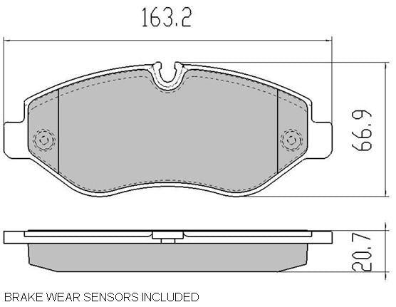 RDA Phantom Ceramic Brake Pad Set Front RDC2117