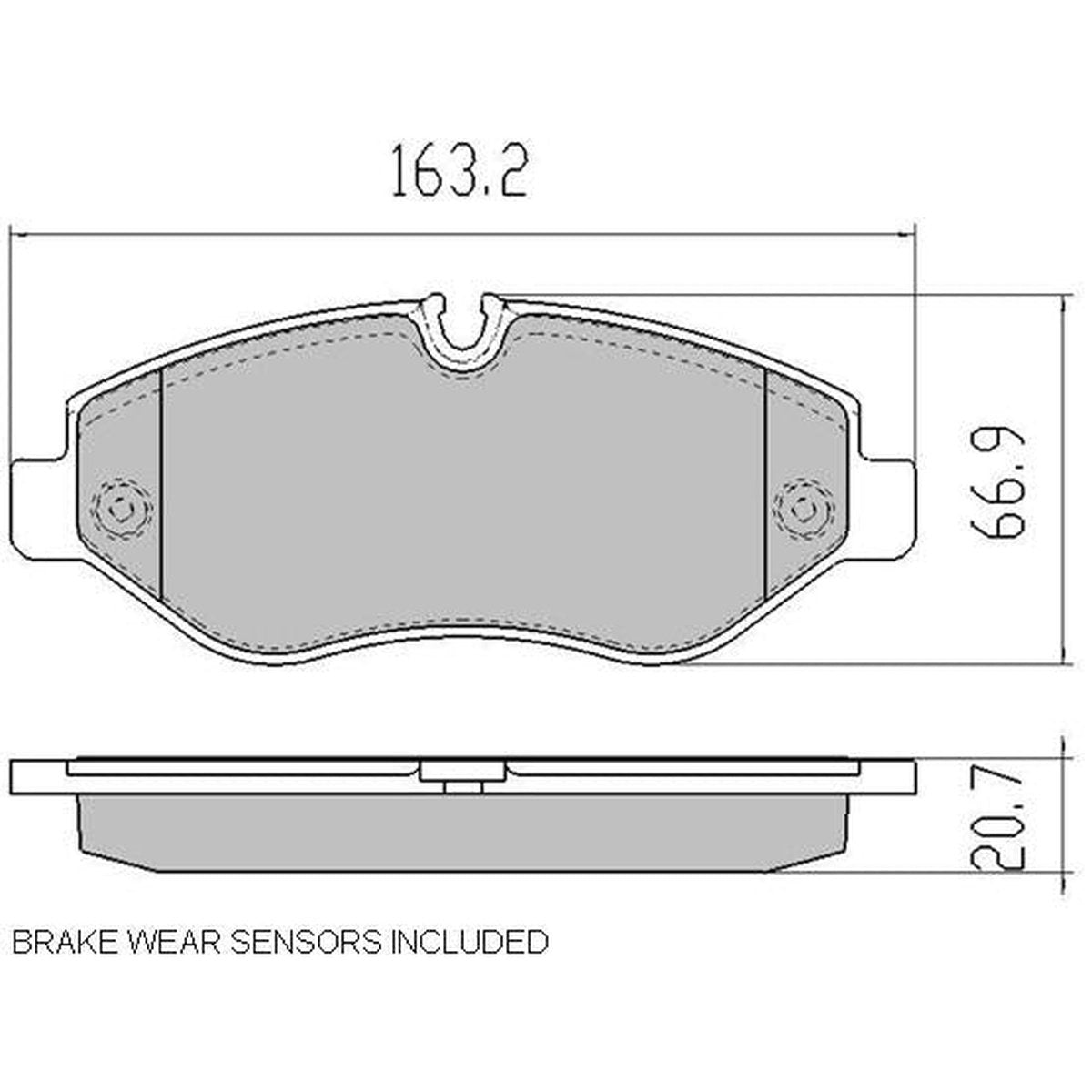 RDA GP Max Brake Pad Set Front RDB2117