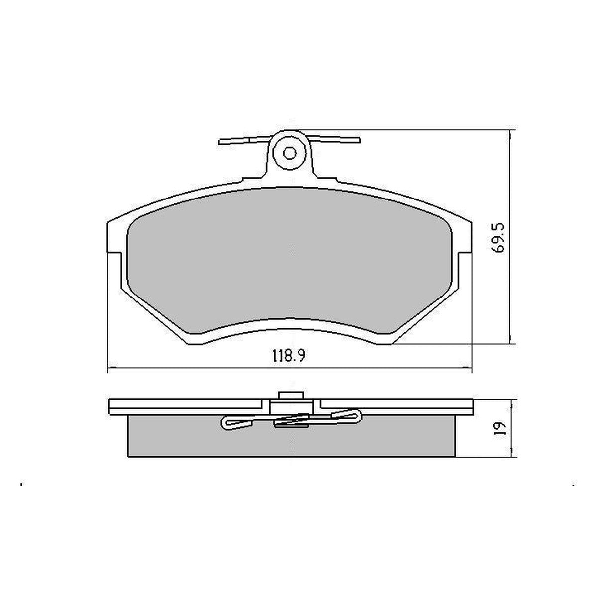 RDA GP Max Brake Pad Set Front RDB211