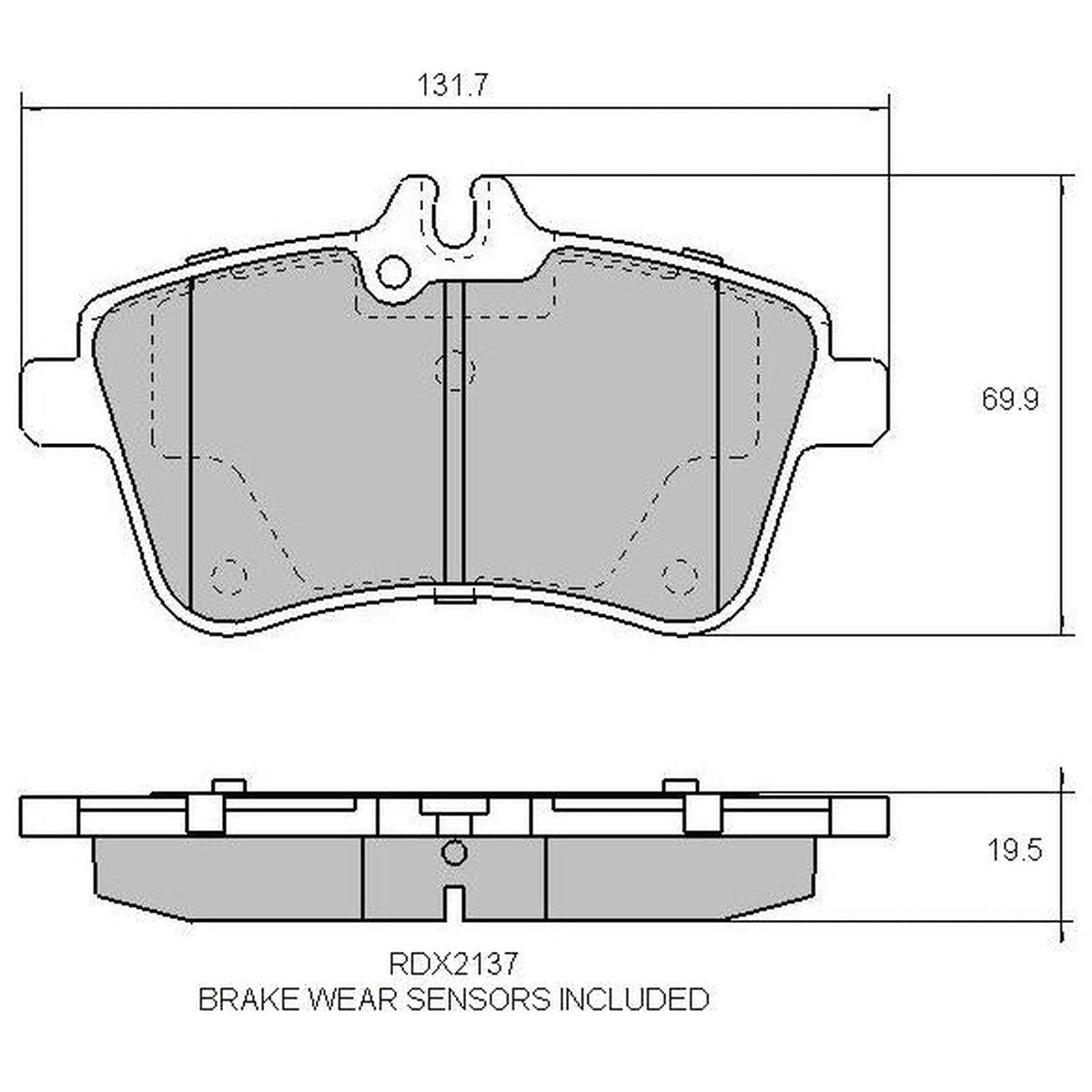 RDA GP Max Brake Pad Set Front RDB2137