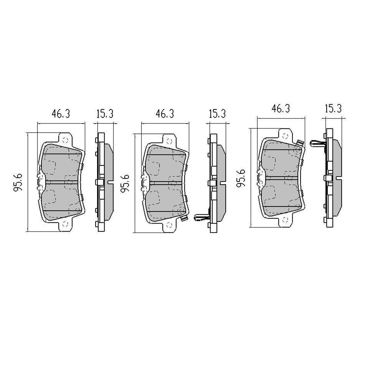 RDA GP Max Brake Pad Set Rear RDB2140