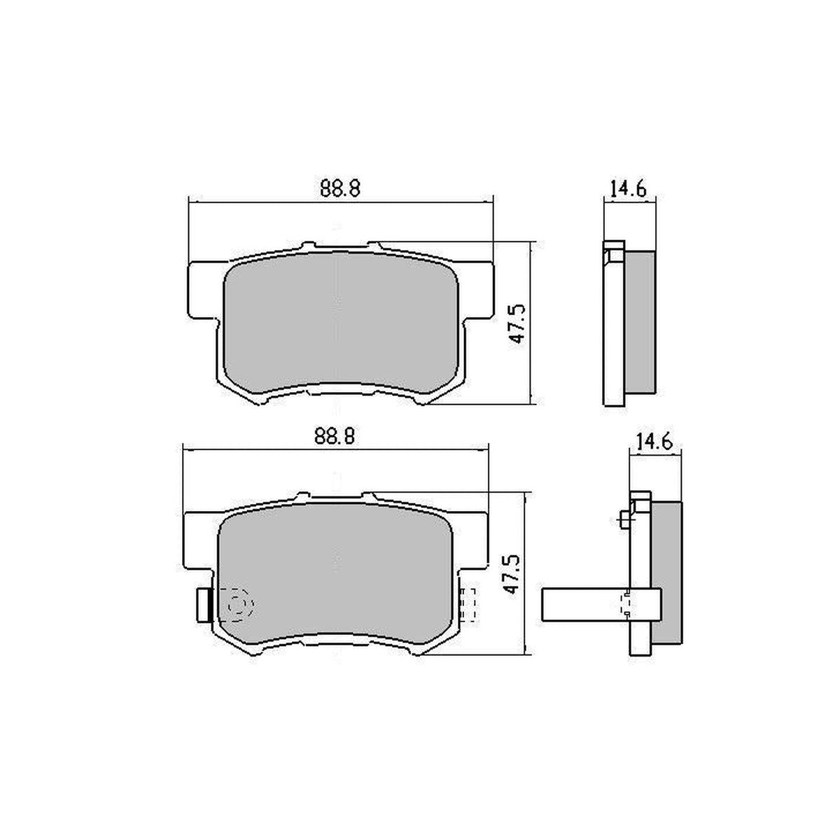 RDA GP Max Brake Pad Set Rear RDB1142