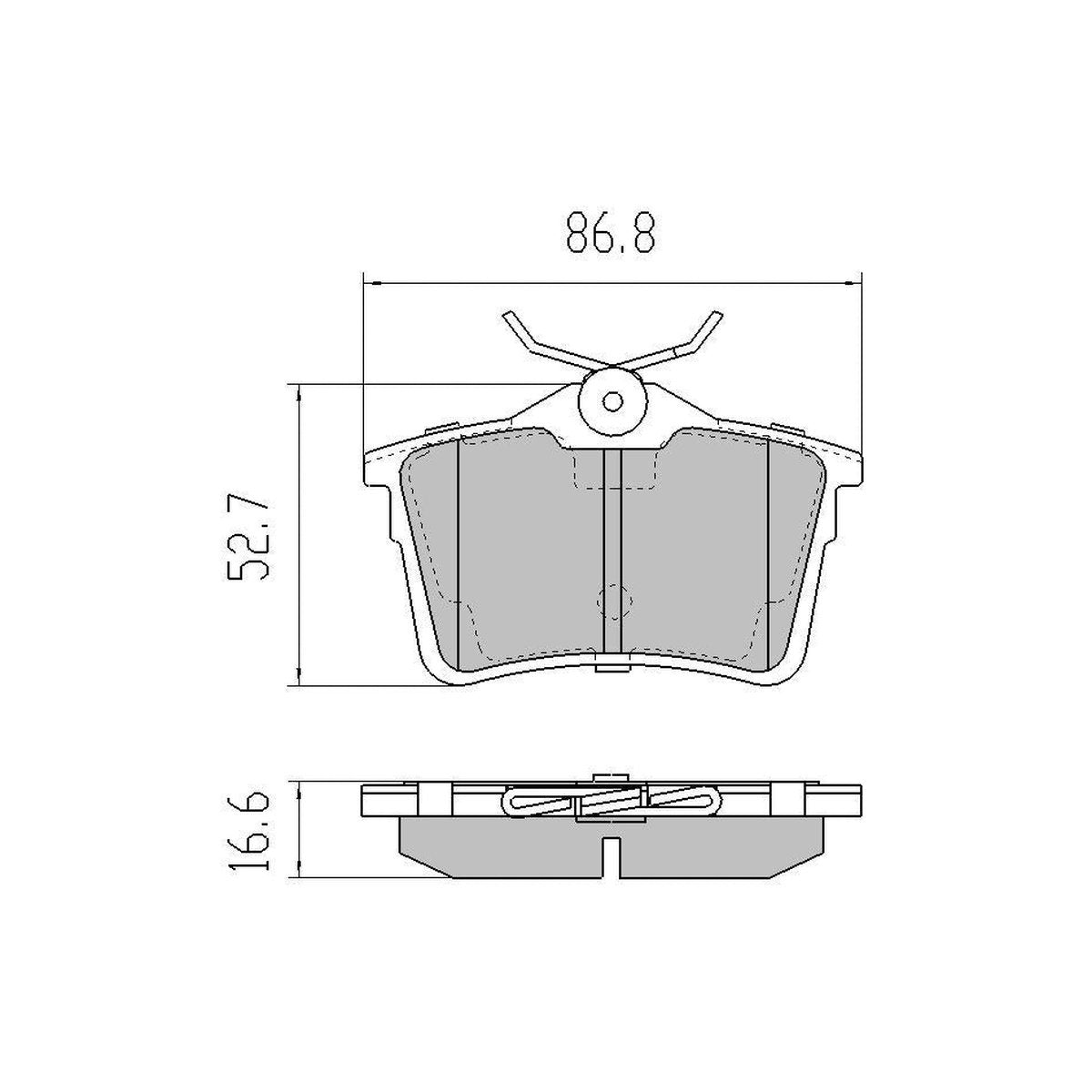 RDA GP Max Brake Pad Set Rear RDB2151