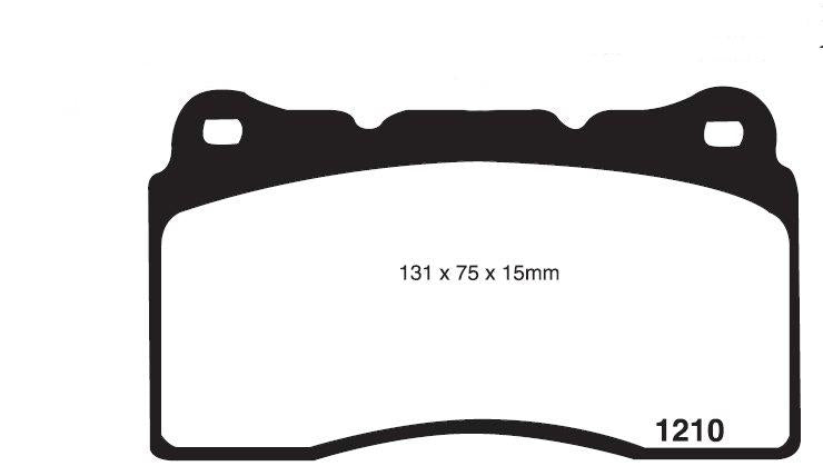 RDA GP Max Brake Pad Set Front RDB2161