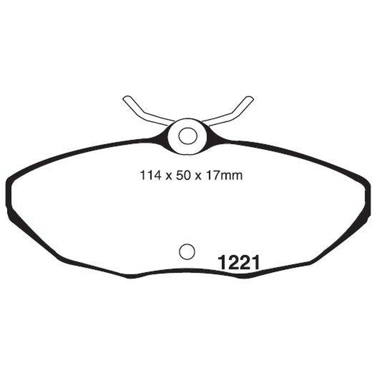 RDA GP Max Brake Pad Set Rear RDB2167