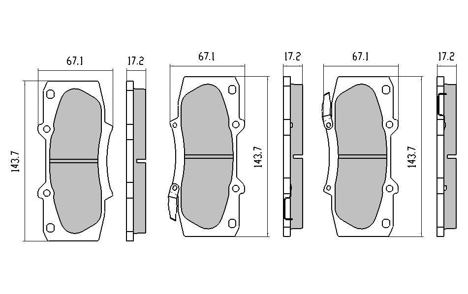 RDA GP Max Brake Pad Set Front RDB2171