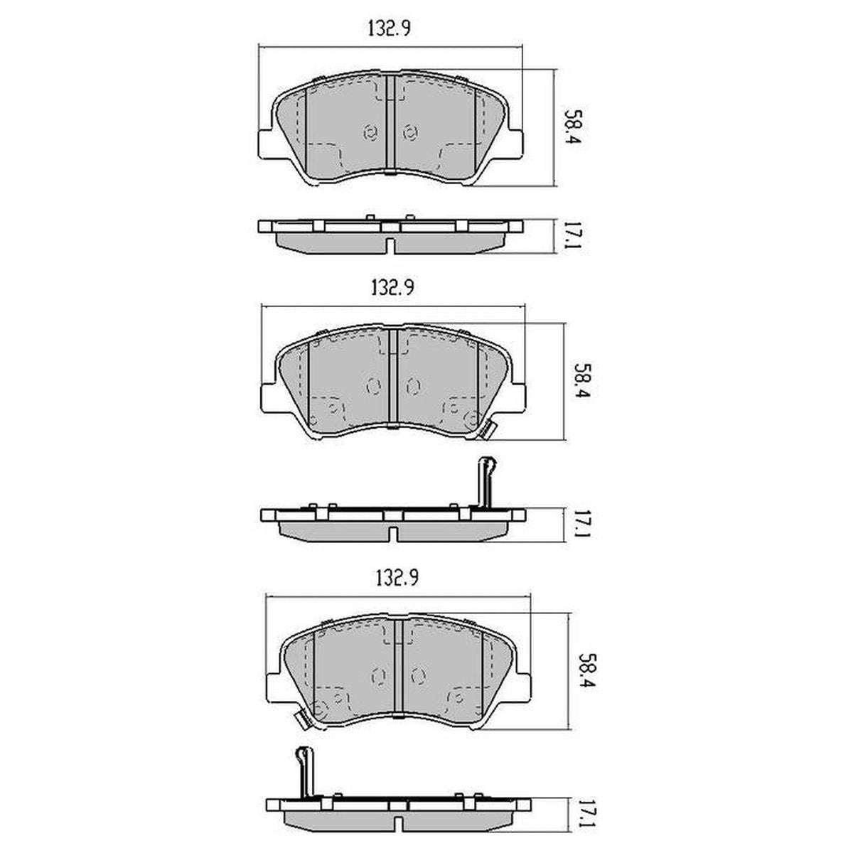 RDA GP Max Brake Pad Set Front RDB2173