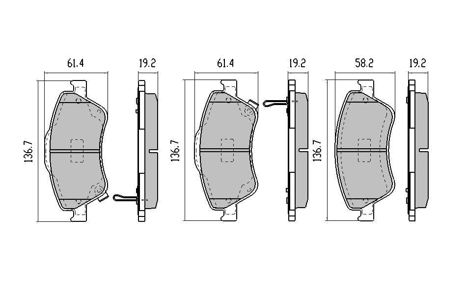 RDA Phantom Ceramic Brake Pad Set Front RDC2182