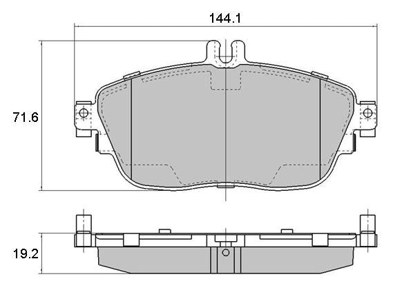 RDA GP Max Brake Pad Set Front RDB2229
