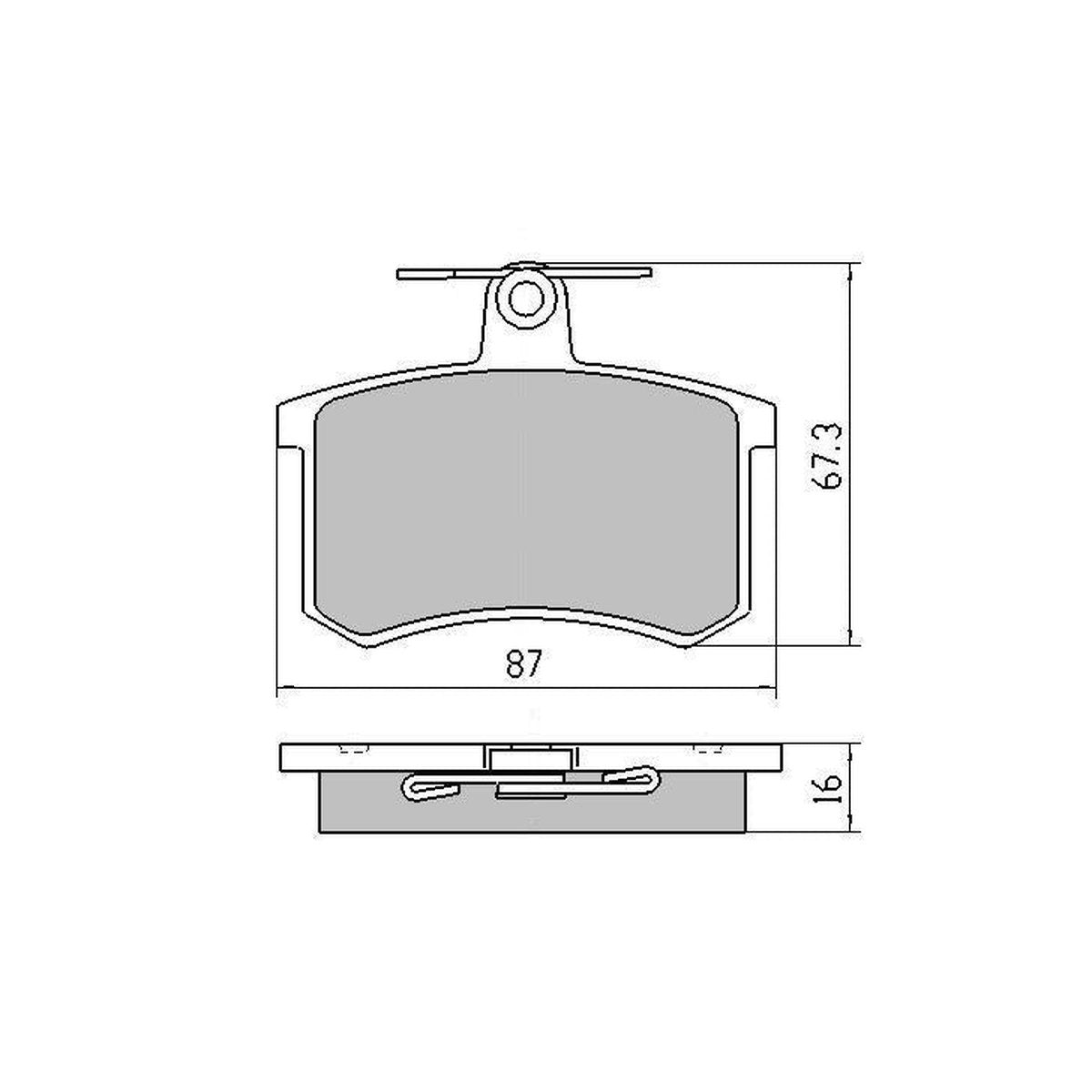 RDA GP Max Brake Pad Set Rear RDB222