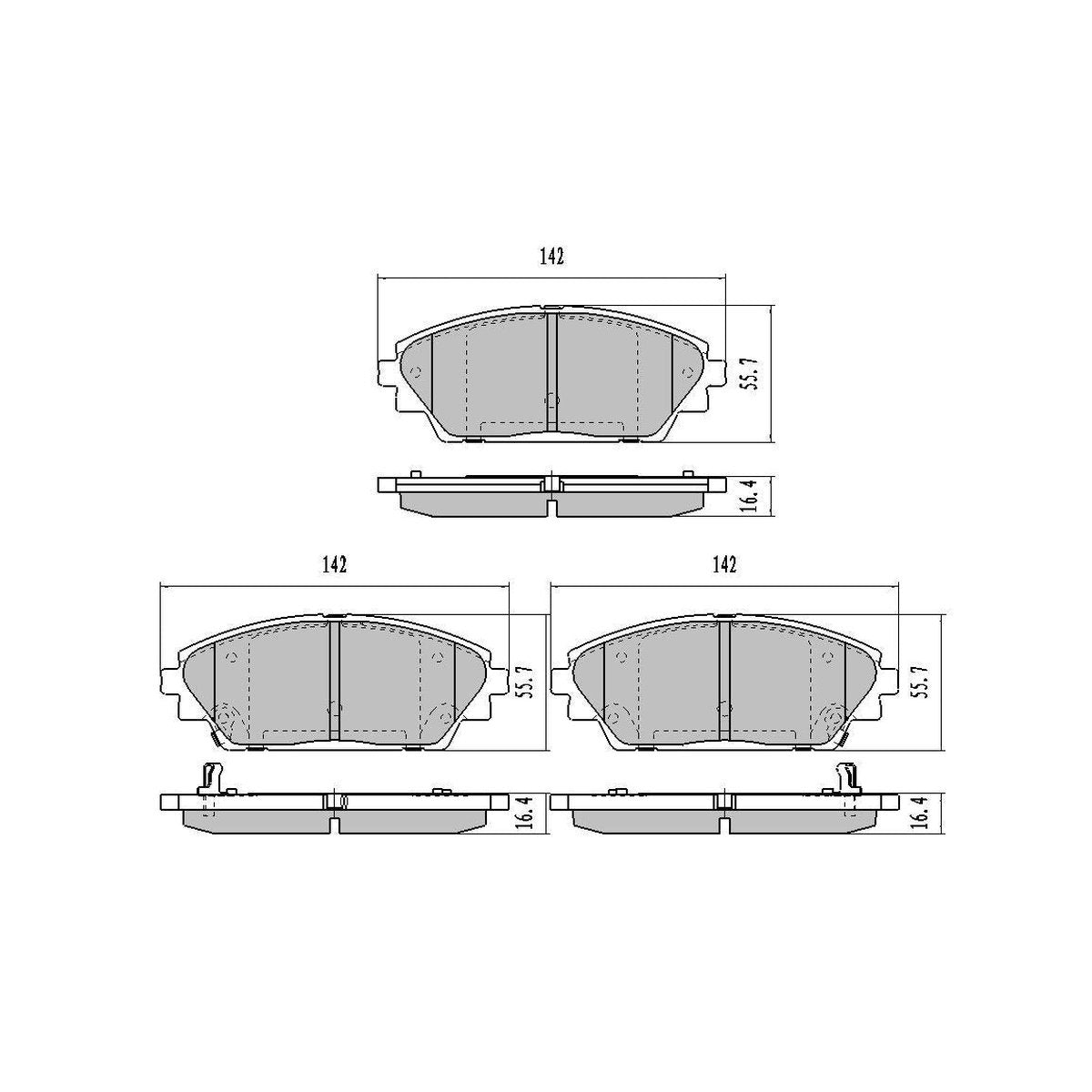 RDA GP Max Brake Pad Set Front RDB2232