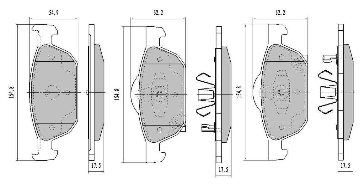 RDA GP Max Brake Pad Set Front RDB2238