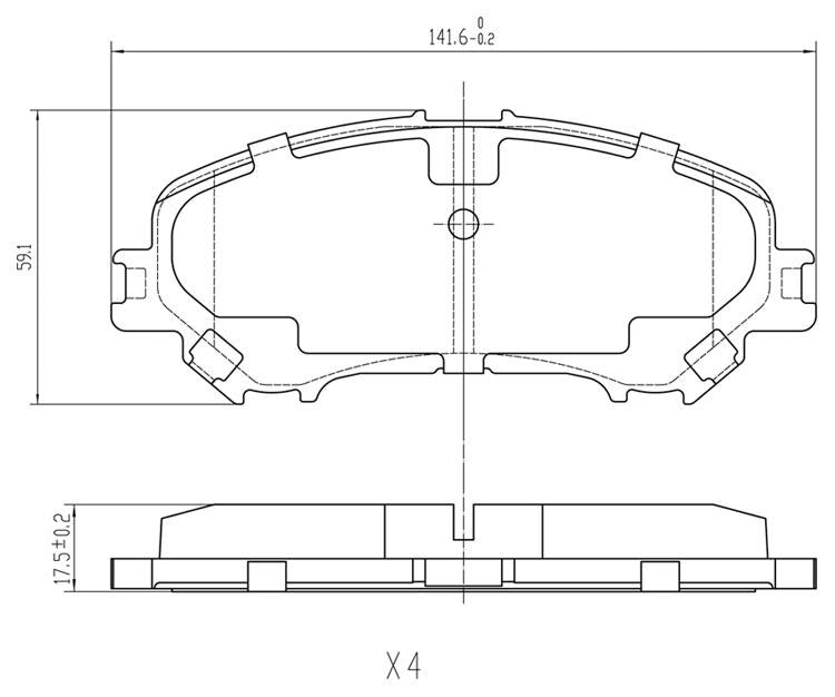 RDA Phantom Ceramic Brake Pad Set Front RDC2243