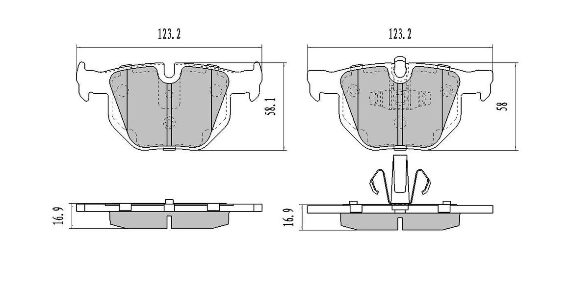 RDA GP Max Brake Pad Set Rear RDB2246