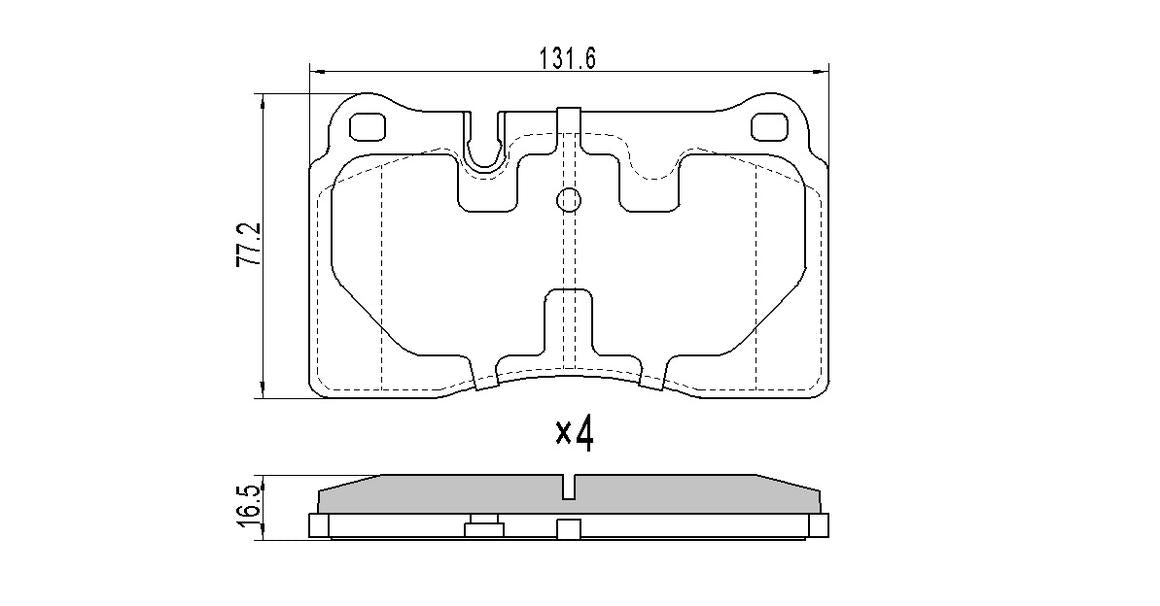 RDA GP Max Brake Pad Set Front RDB2273
