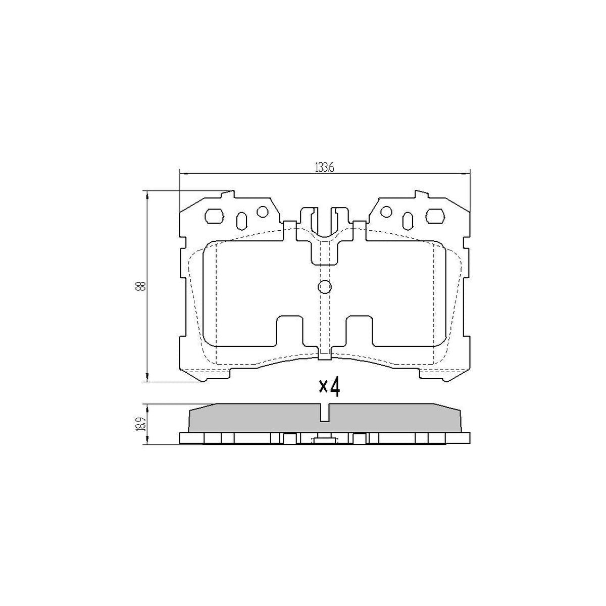 RDA GP Max Brake Pad Set Front RDB2277