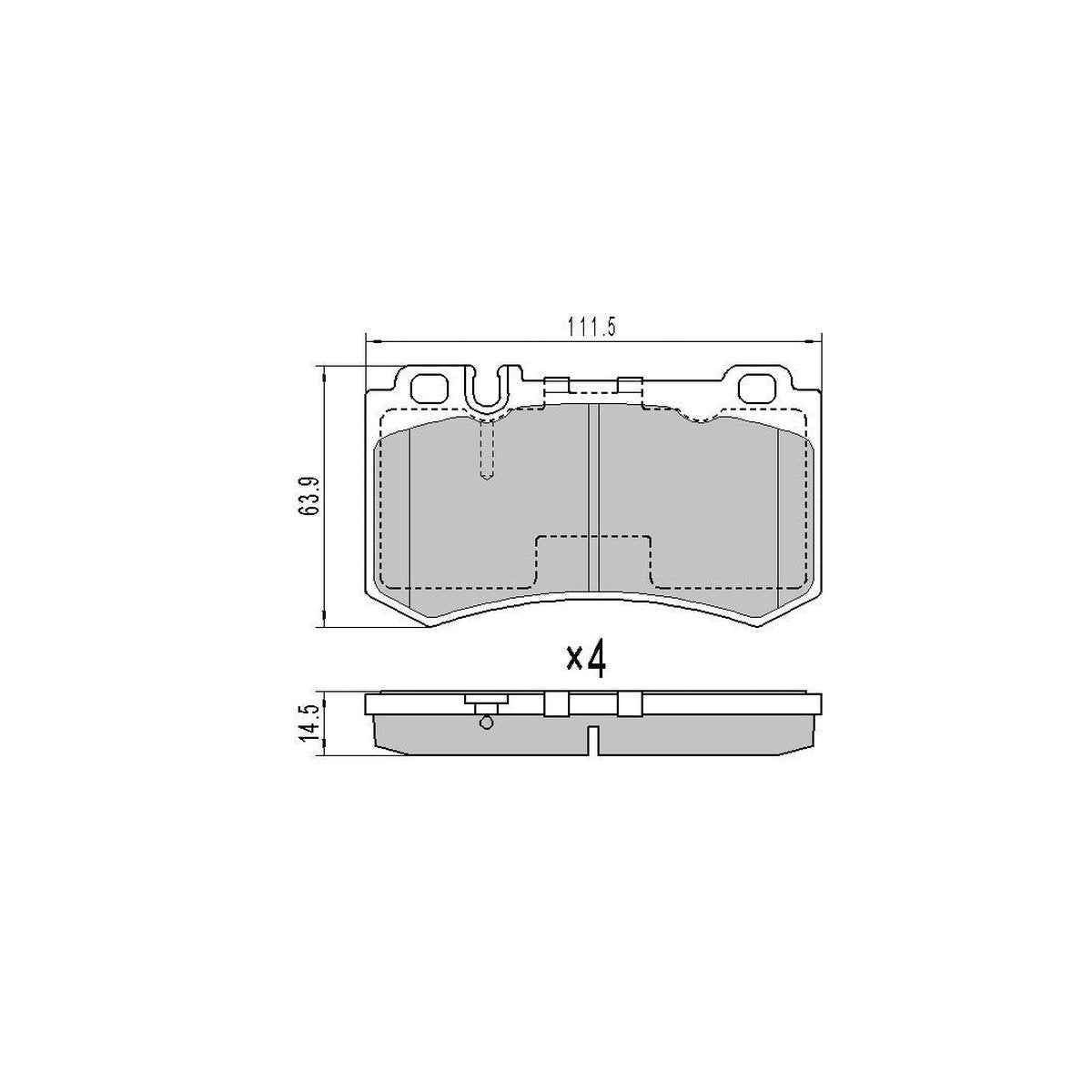 RDA GP Max Brake Pad Set Rear RDB2284