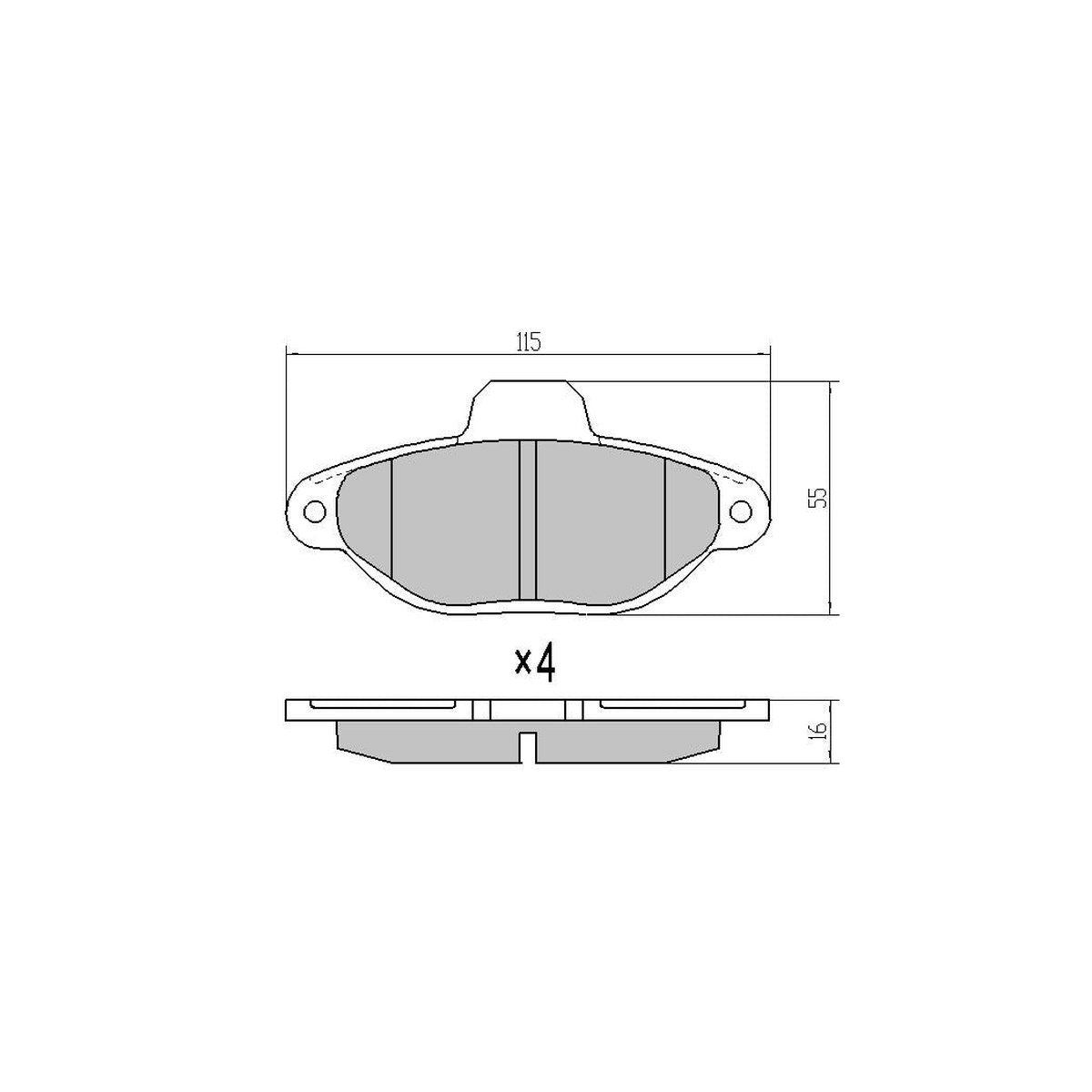 RDA GP Max Brake Pad Set Front RDB2367