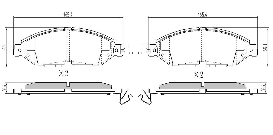 RDA Phantom Ceramic Brake Pad Set Front RDC2384