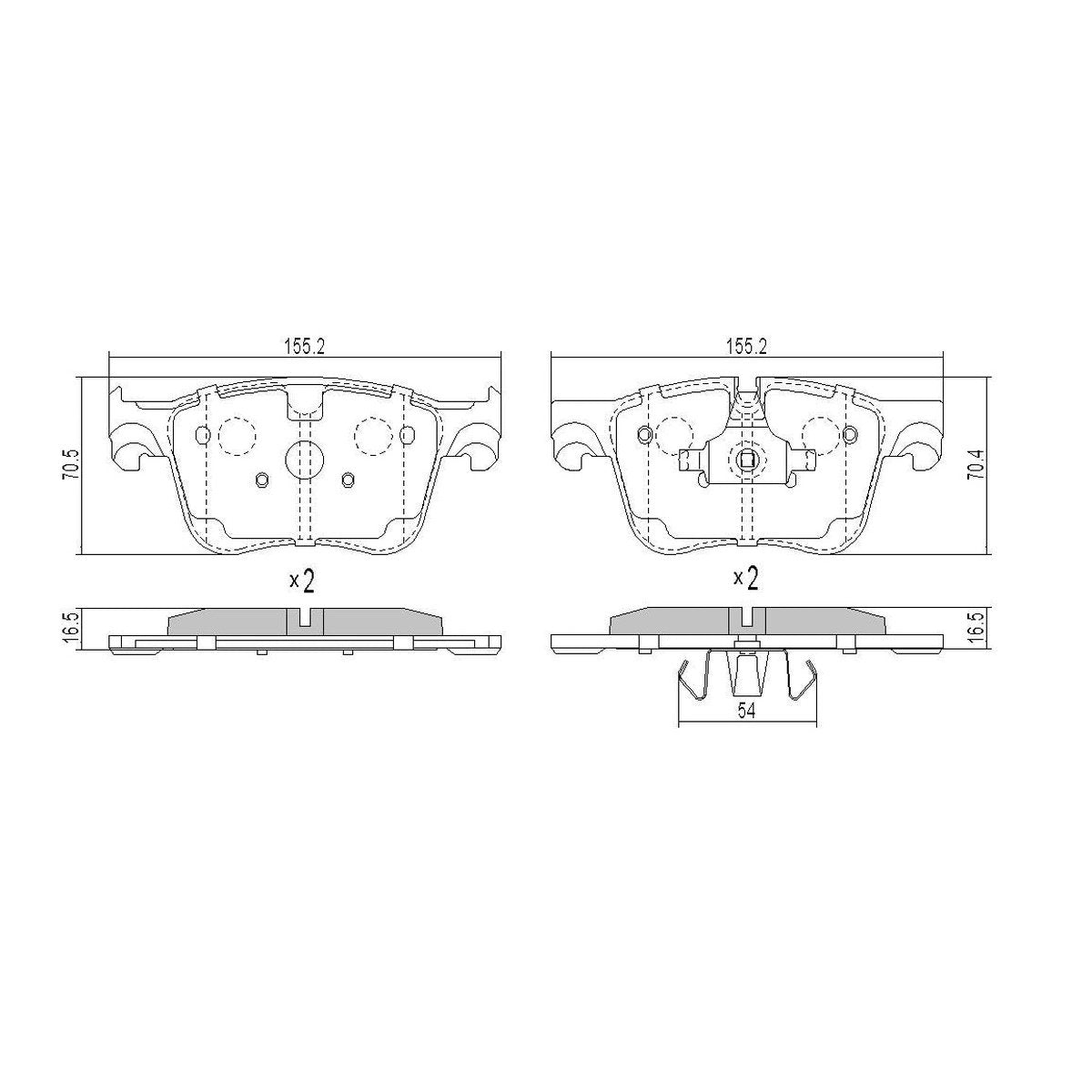 RDA GP Max Brake Pad Set Front RDB2388