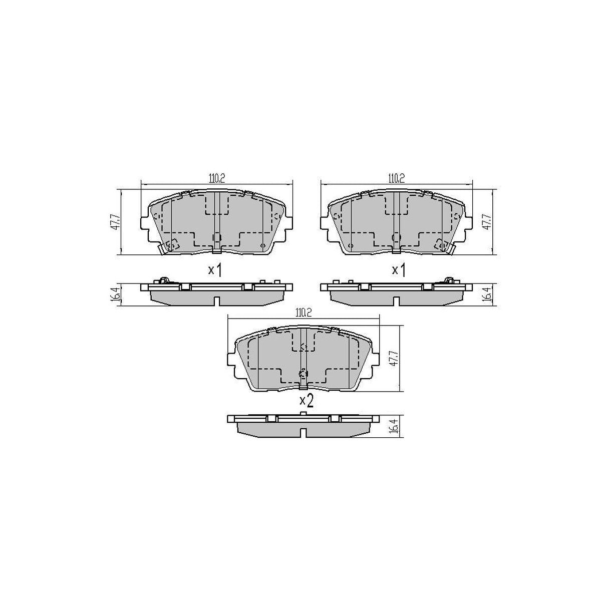 RDA GP Max Brake Pad Set Front RDB2395