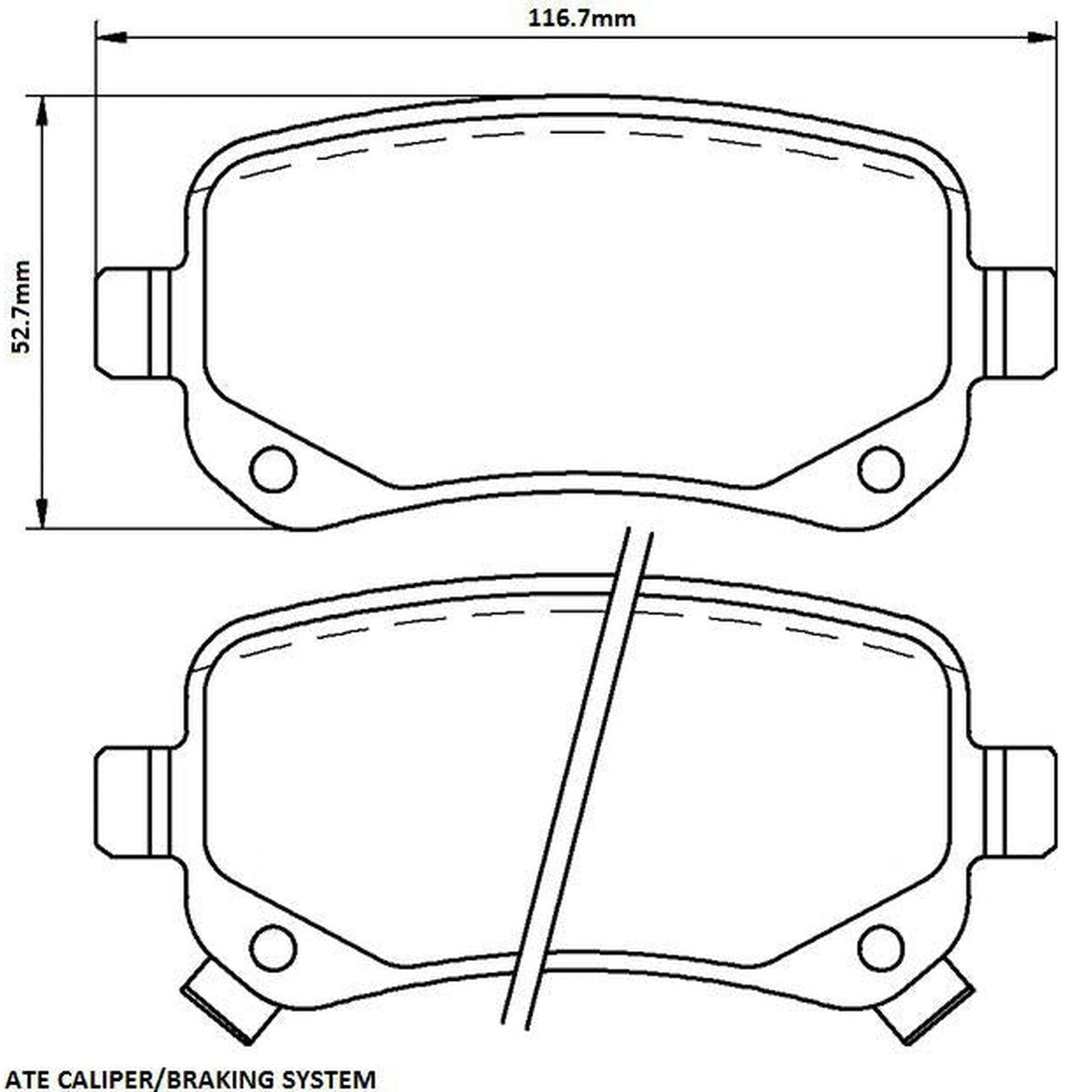 RDA GP Max Brake Pad Set Rear RDB2436