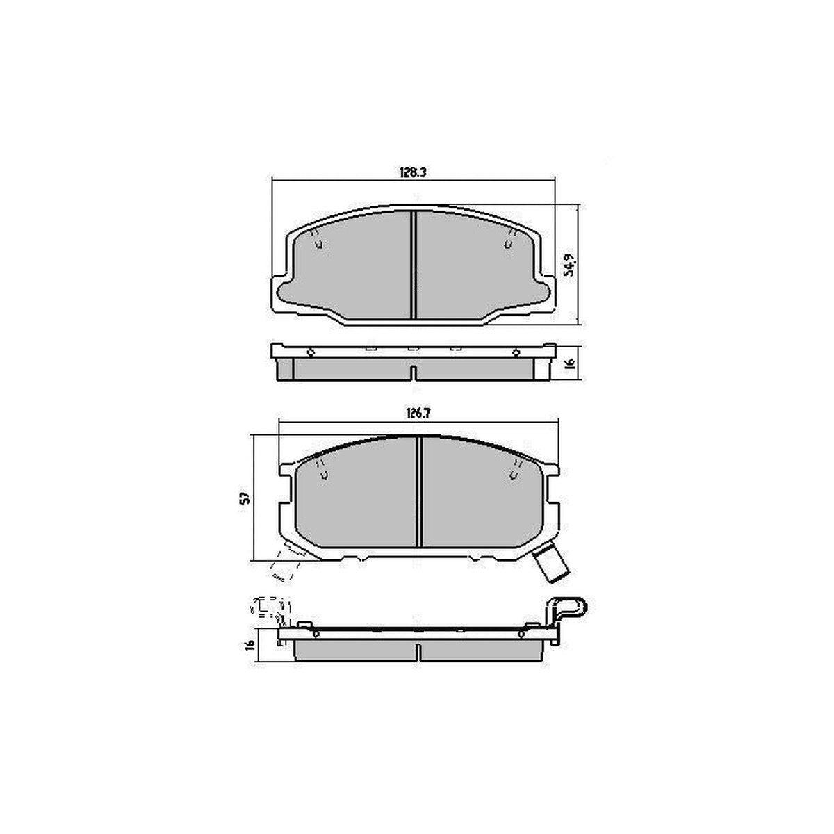 RDA GP Max Brake Pad Set Front RDB265
