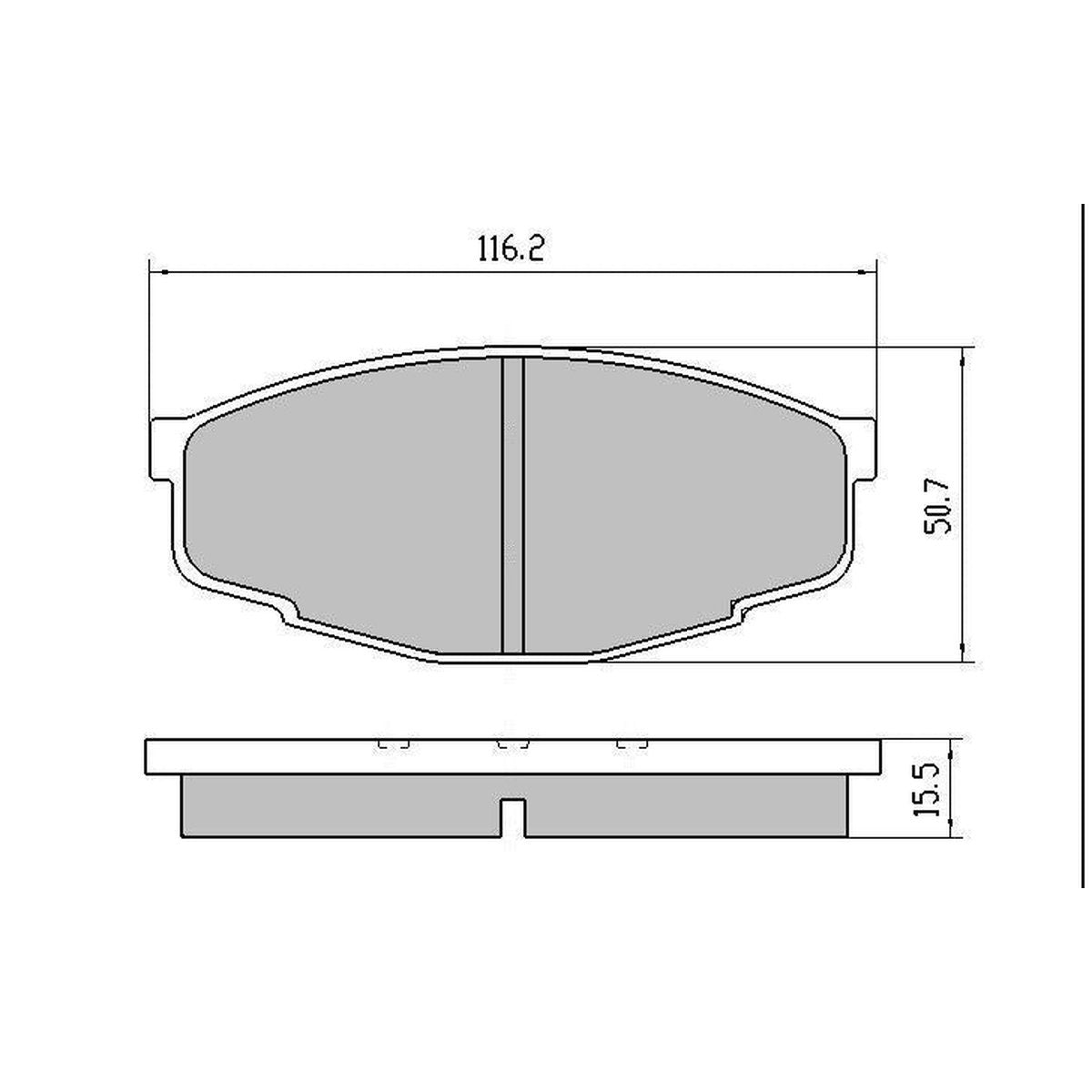 RDA GP Max Brake Pad Set Front RDB281