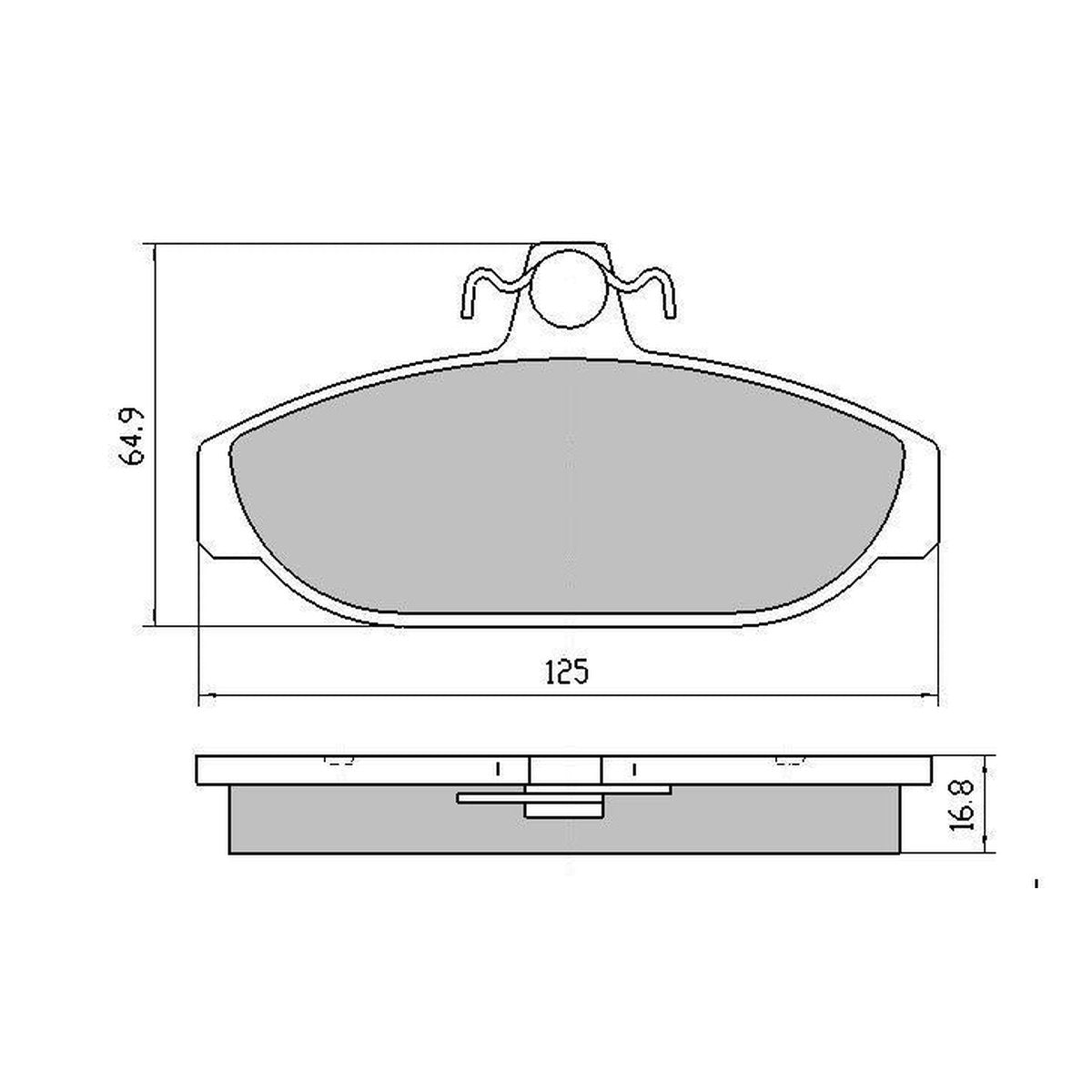 RDA GP Max Brake Pad Set Front RDB317