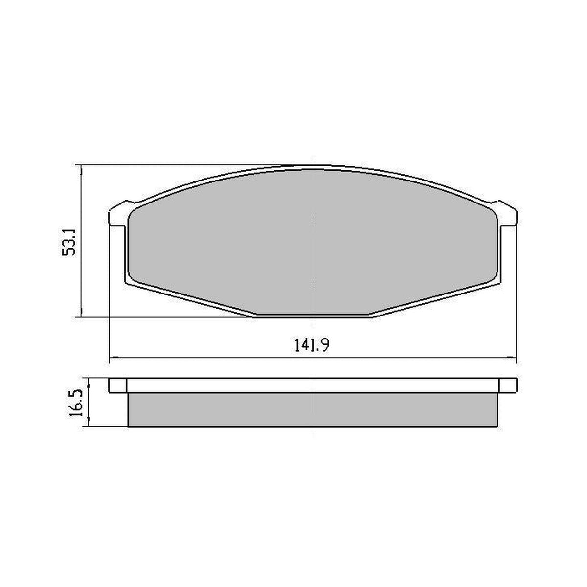 RDA Phantom Ceramic Brake Pad Set Front RDC321