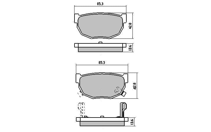 RDA Phantom Ceramic Brake Pad Set Rear RDC325