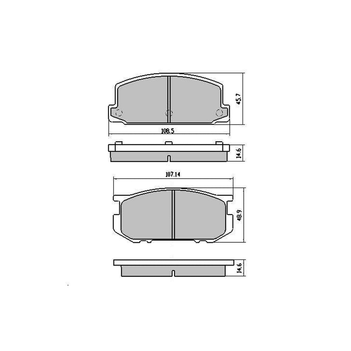 RDA GP Max Brake Pad Set Front RDB326
