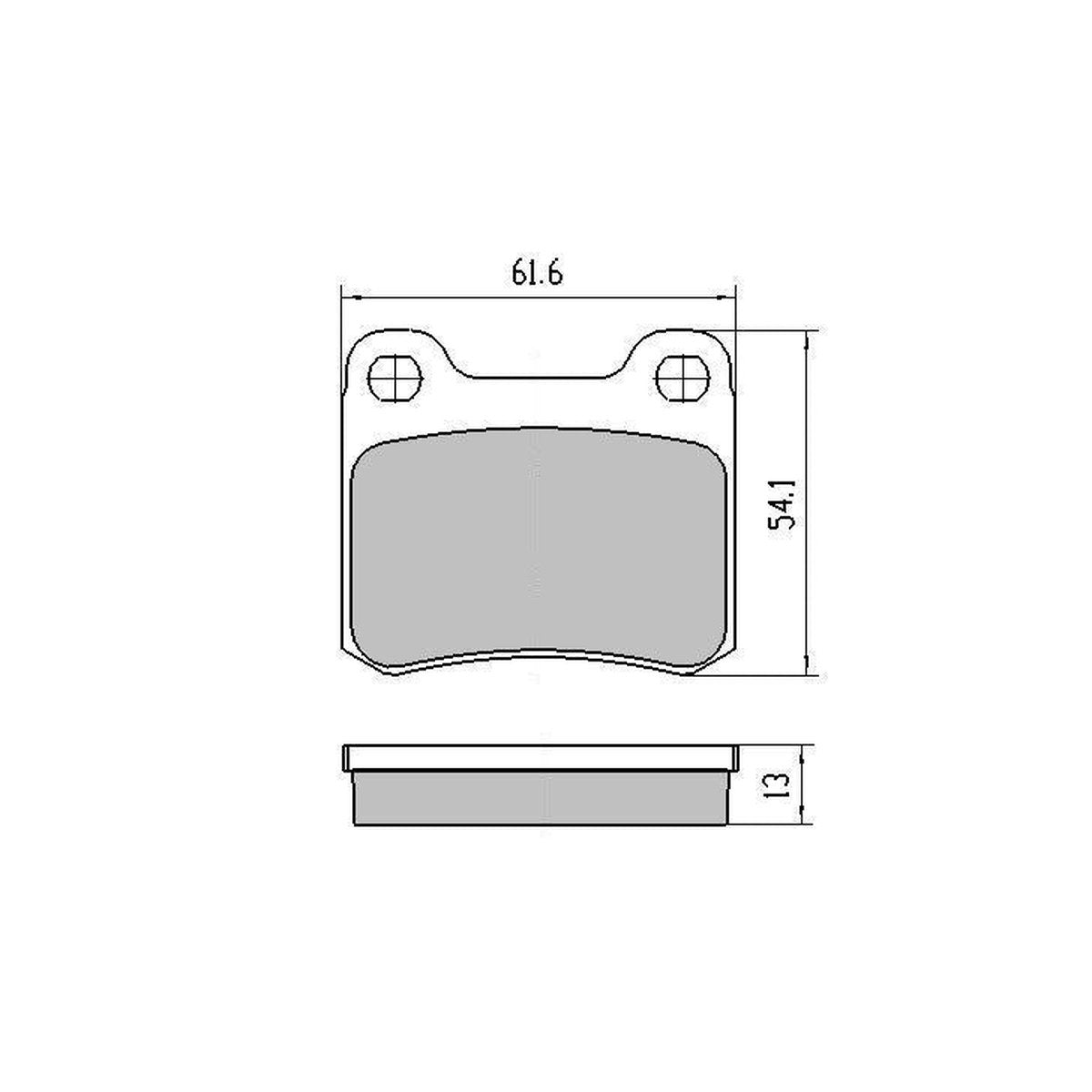 RDA GP Max Brake Pad Set Rear RDB328
