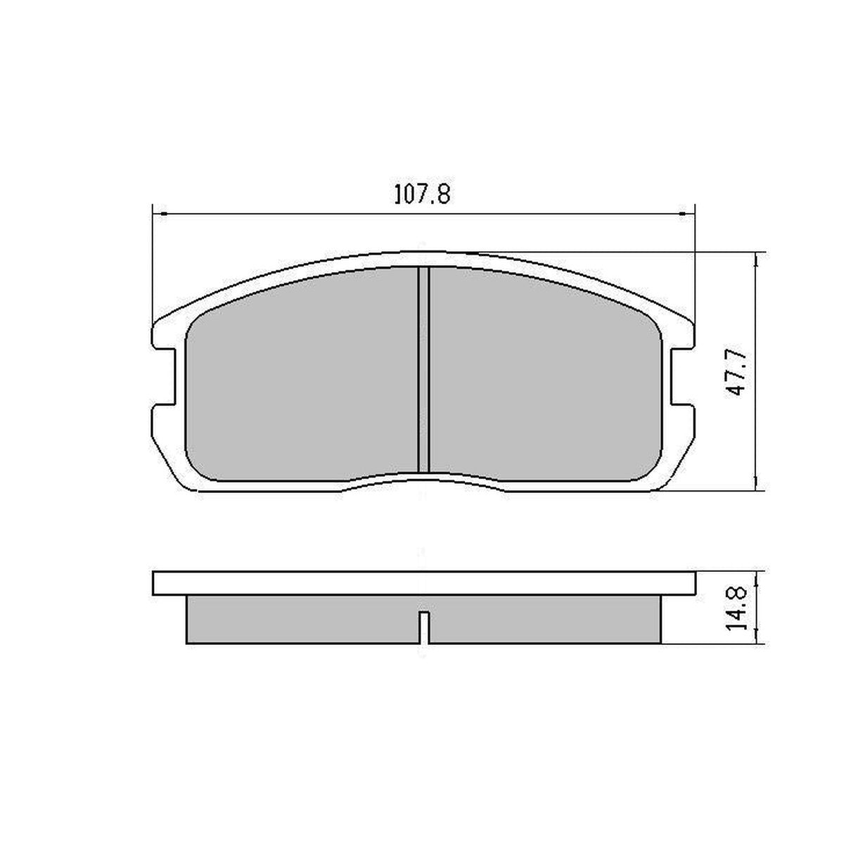 RDA GP Max Brake Pad Set Front RDB357