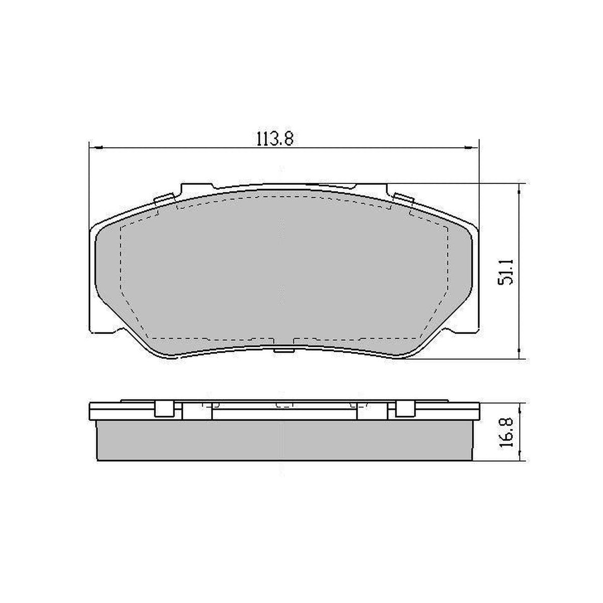 RDA GP Max Brake Pad Set Front RDB389
