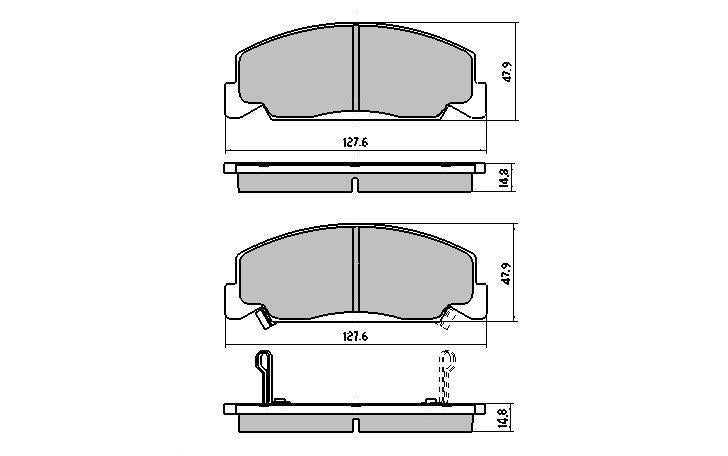 RDA GP Max Brake Pad Set Front RDB390