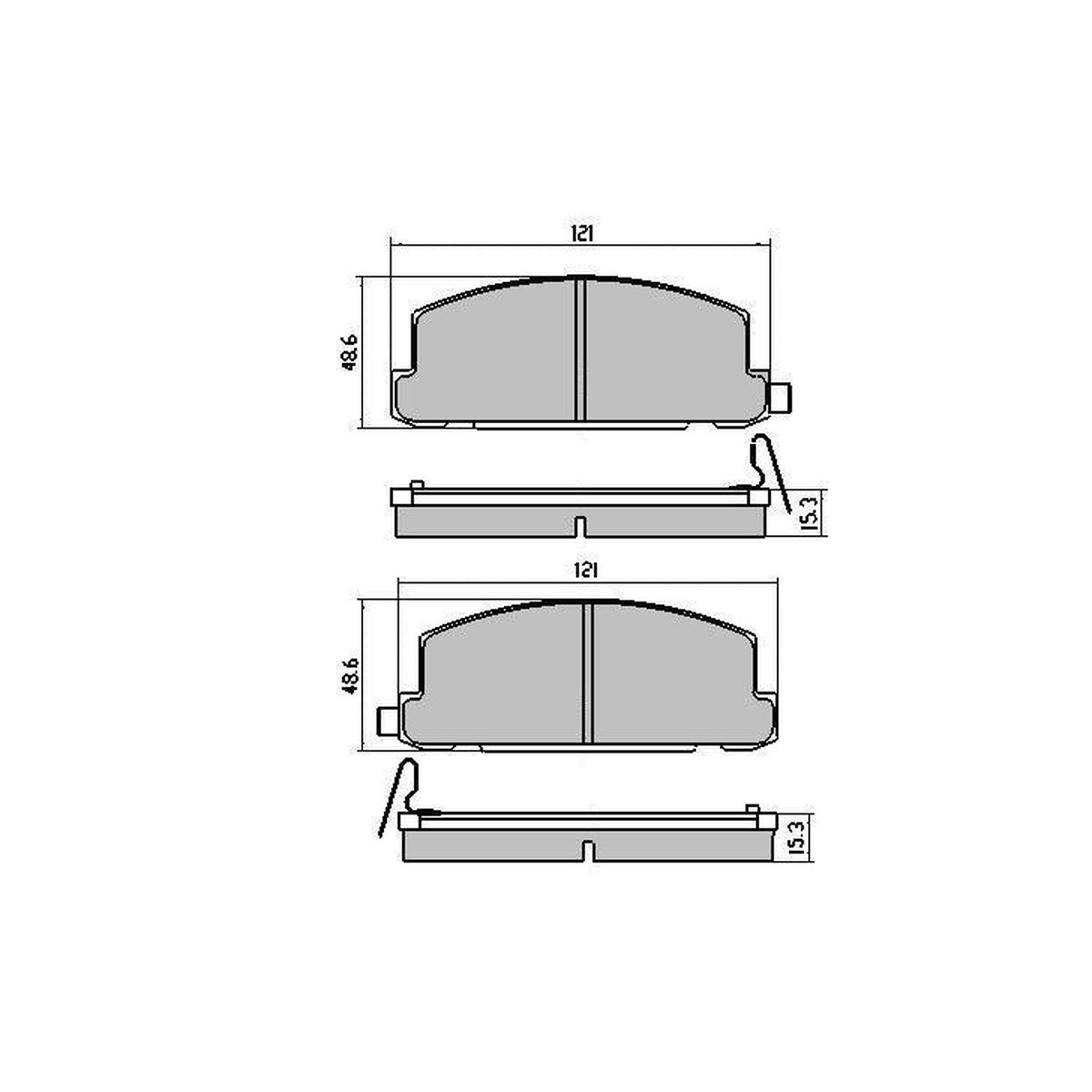 RDA GP Max Brake Pad Set Front RDB395