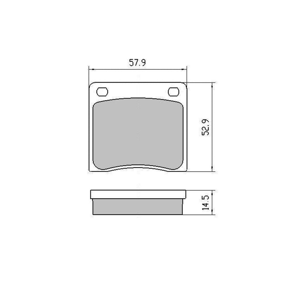 RDA GP Max Brake Pad Set Front RDB39