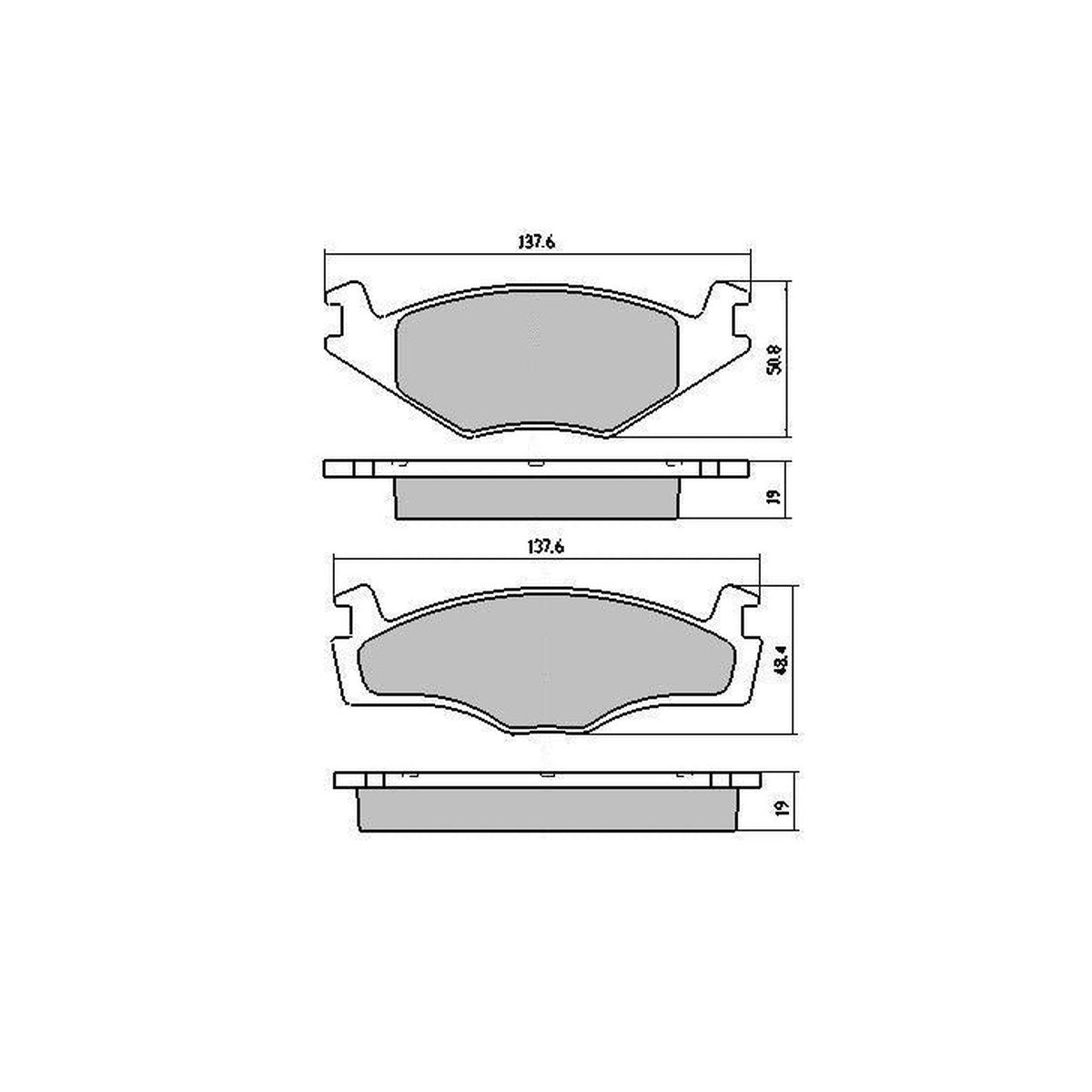 RDA GP Max Brake Pad Set Front RDB400