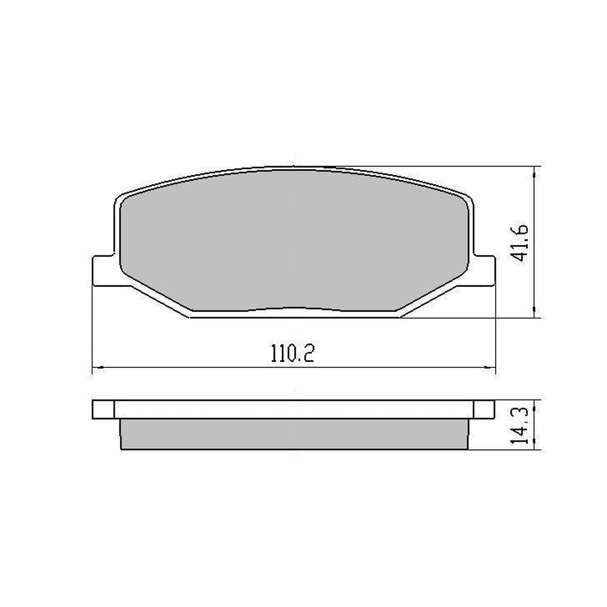 RDA Phantom Ceramic Brake Pad Set Front RDC403