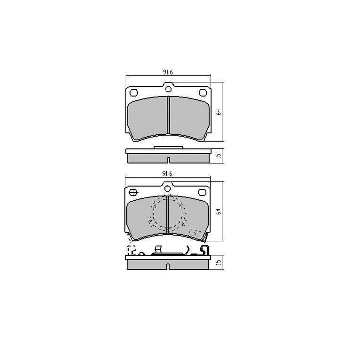 RDA GP Max Brake Pad Set Front RDB406