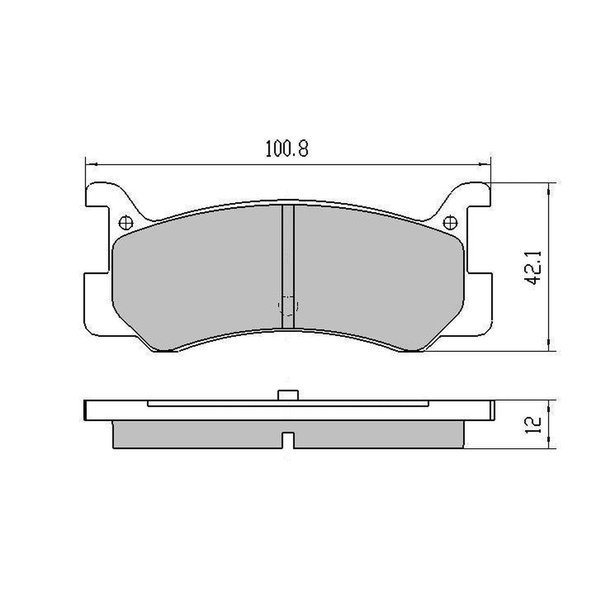 RDA GP Max Brake Pad Set Rear RDB407