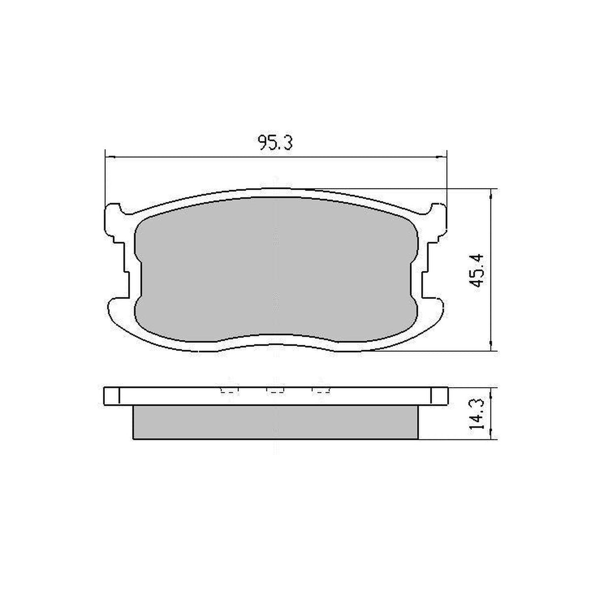 RDA GP Max Brake Pad Set Front RDB410