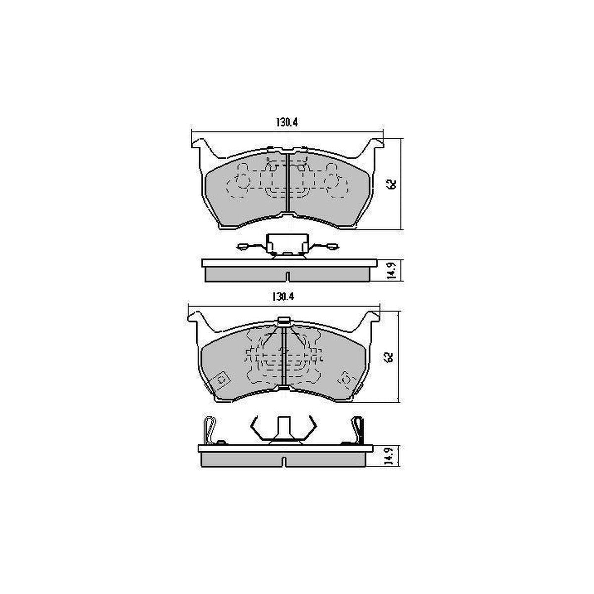 RDA GP Max Brake Pad Set Front RDB414