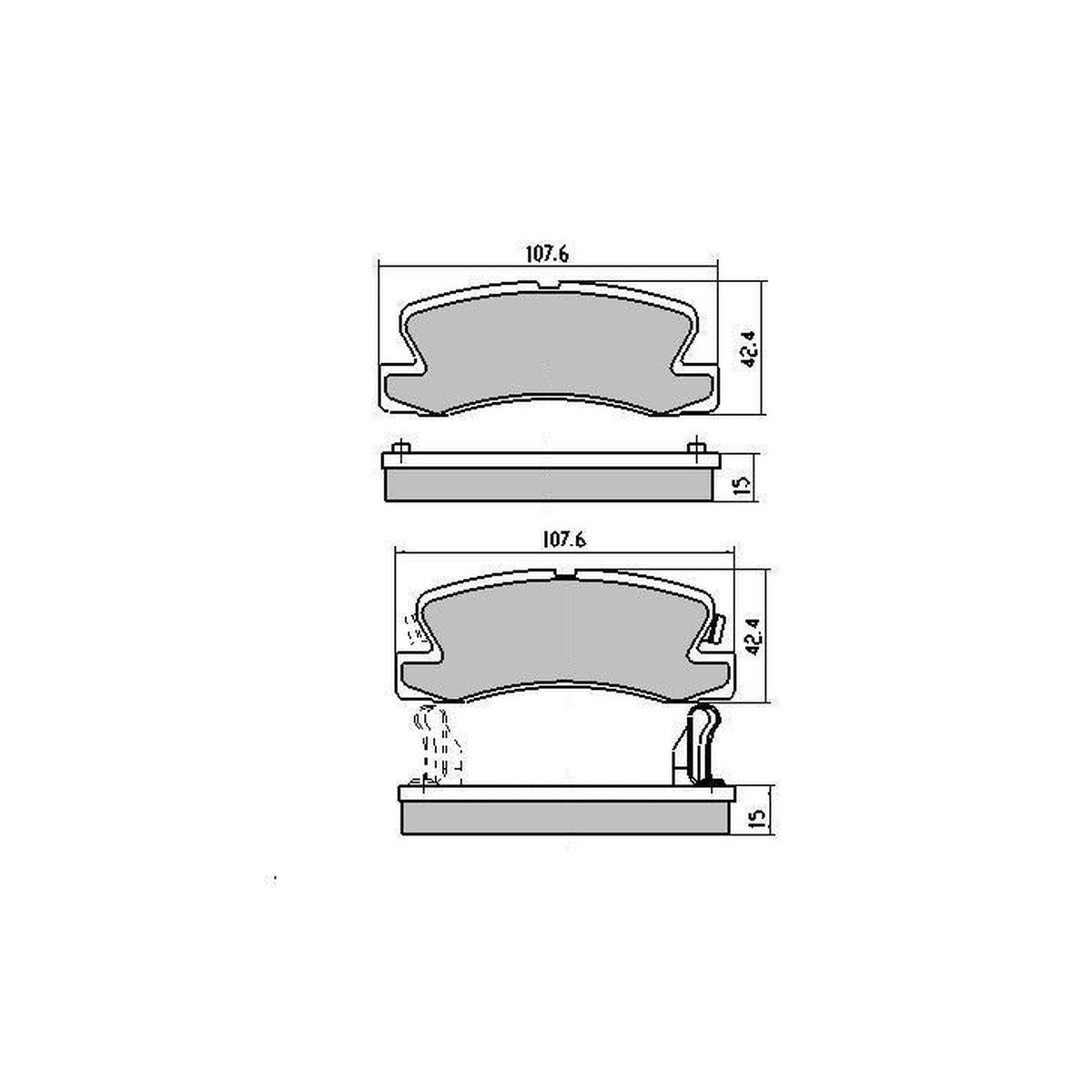 RDA Phantom Ceramic Brake Pad Set Rear RDC422