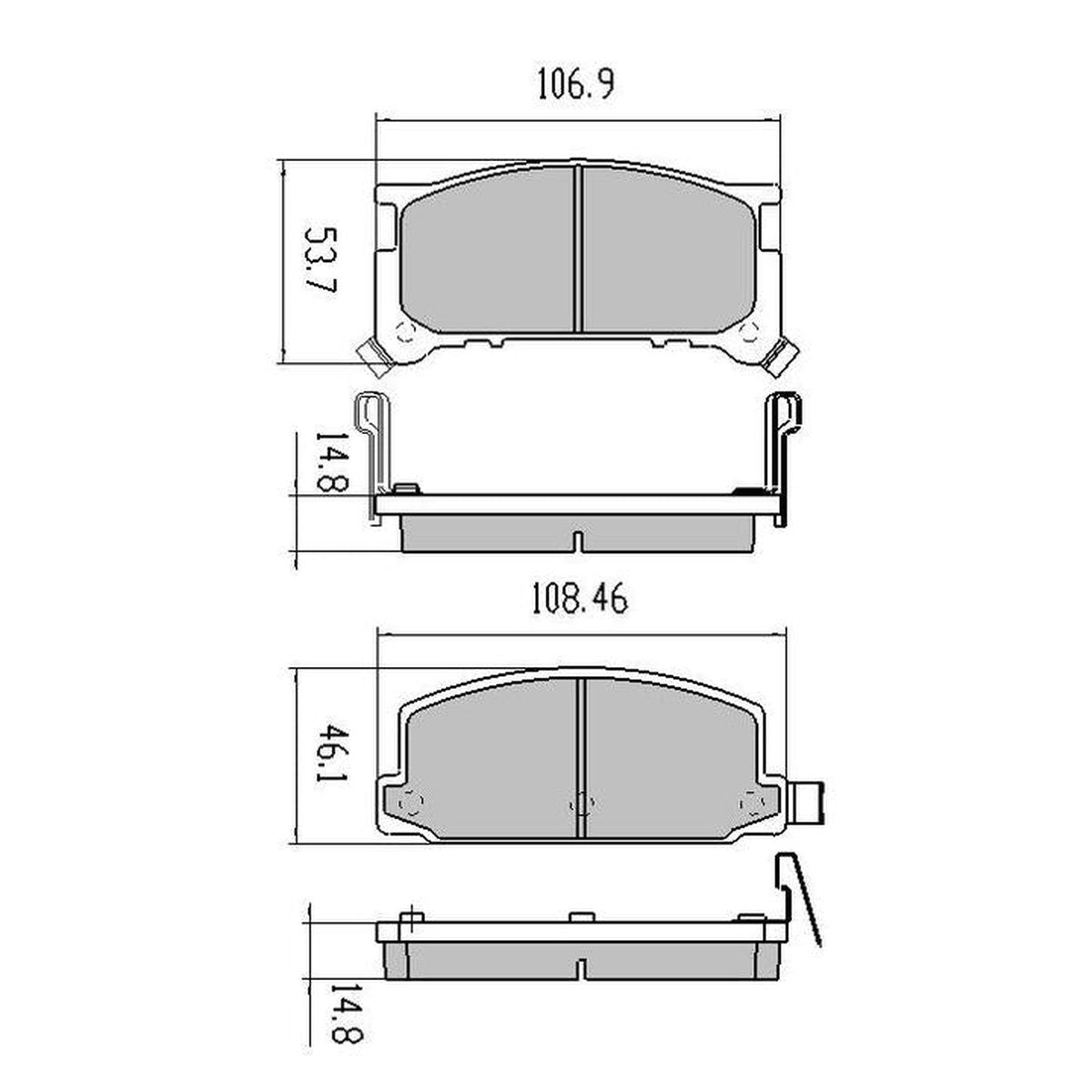 RDA GP Max Brake Pad Set Front RDB426