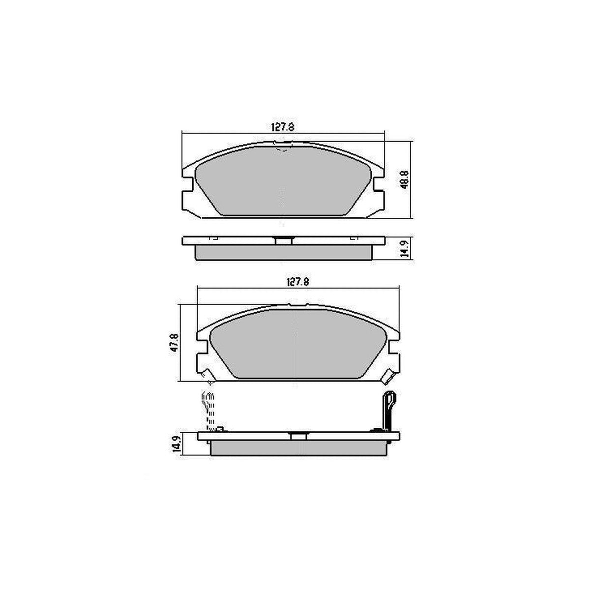 RDA GP Max Brake Pad Set Front RDB429