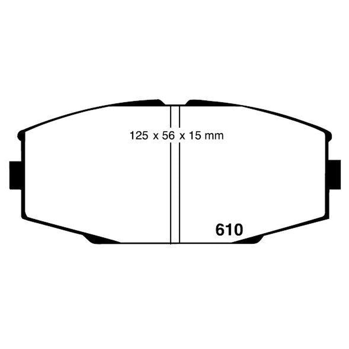 RDA GP Max Brake Pad Set Front RDB431